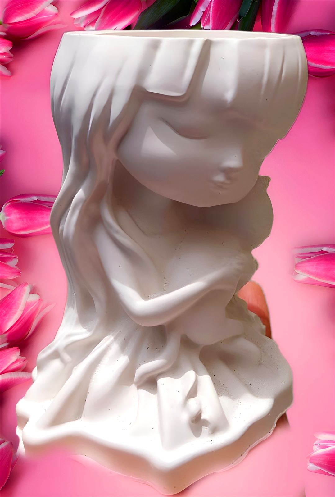 Figura de Soñadora con gato