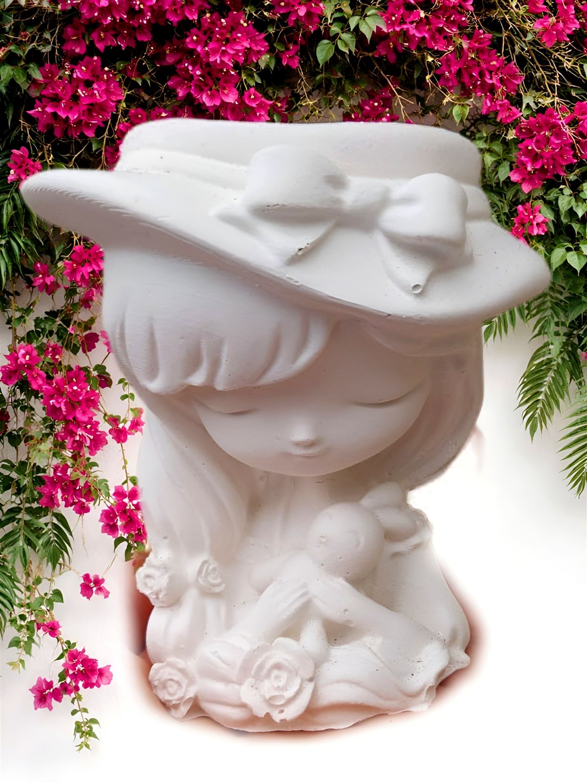 Figura de Soñadora con Conejo